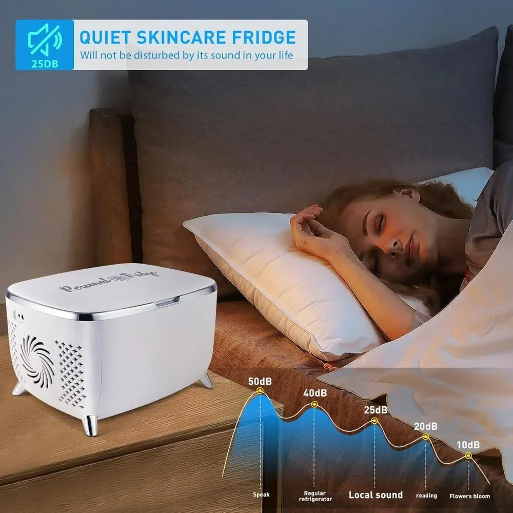 Personal 6 Liters Mini Skincare Fridge, Cosmetic Fridge, Portable Makeup Cooler - Picture 6 of 6